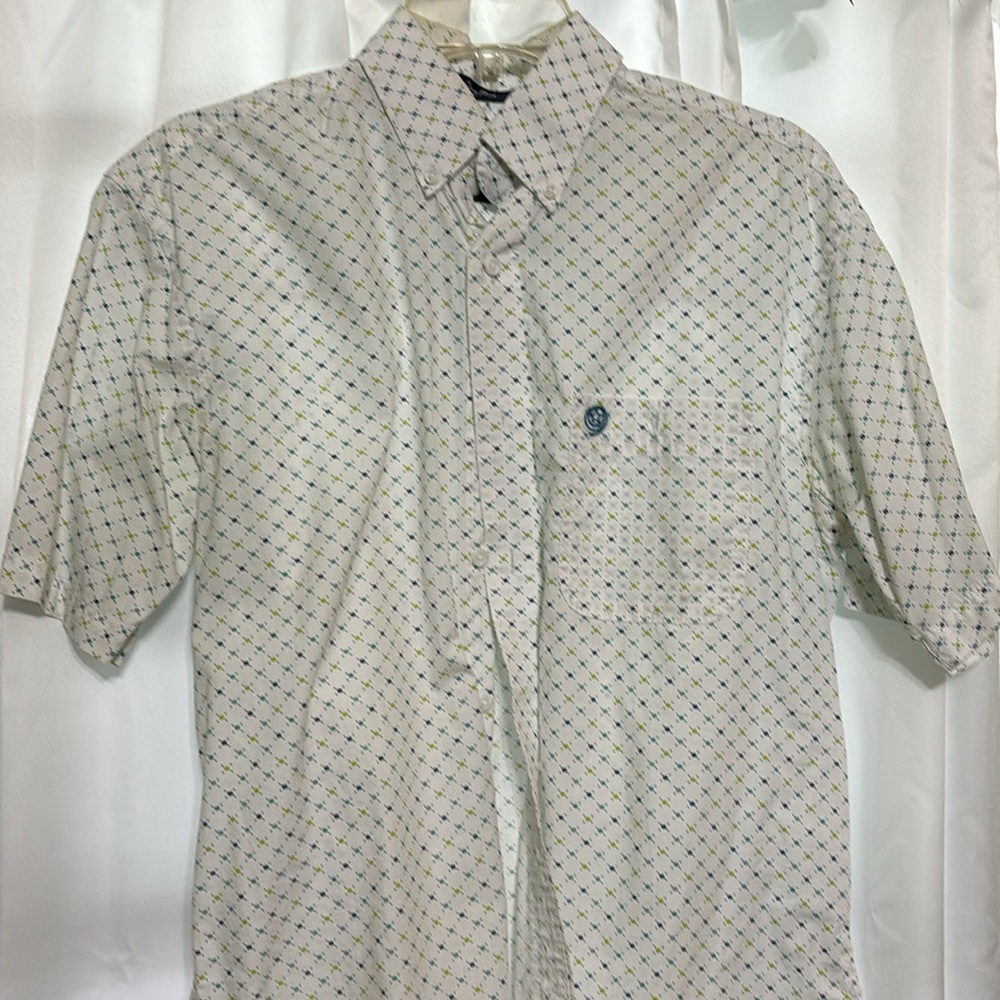 George Strait Wrangler short sleeve button down. Casual. Small.
